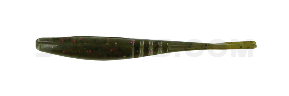 3.75" Jointed Jerk Minnow Green pumpkin purple flake