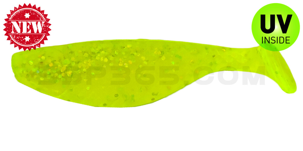 Aqua 3" (ca. 8,0 cm) grün(chartreuse)-glitter