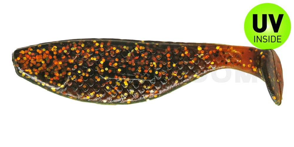 Aqua 3" (ca. 8,0 cm) motoroil-gold-glitter