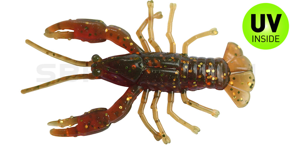 Baby Crawfish 2" (6,5cm) motoroil-glitter