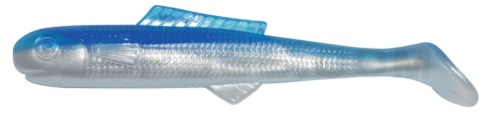 Banjo Shad 3" (ca. 8 cm) Pearl w/blue Back