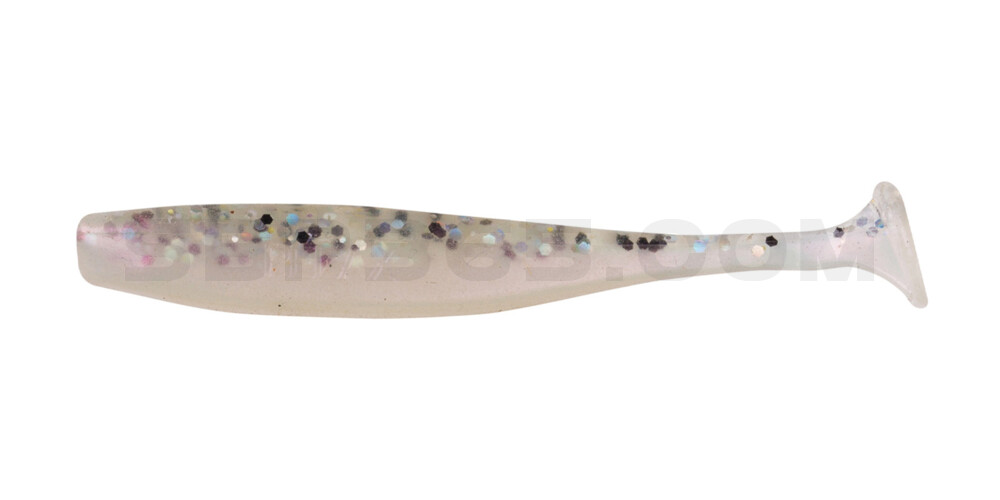 Bass Shad 2,5" (ca. 7 cm) perl / klar salt´n pepper Glitter
