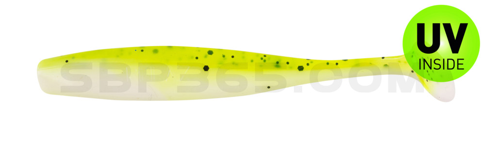 Bass Shad 2,5" (ca. 7 cm) reinweiss / Baby Bass