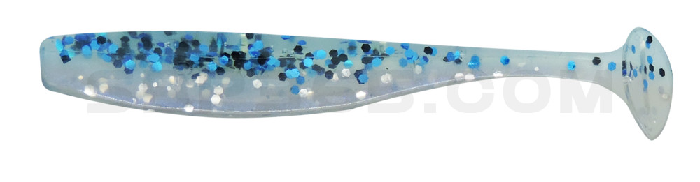 Bass Shad 3“ (ca. 9 cm) blauperl-Glitter / oceanblue Glitter
