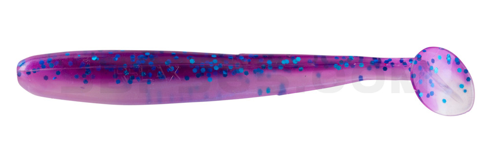 Bass Shad 3“ (ca. 9 cm) blauperl / violett-electric blue Glitter