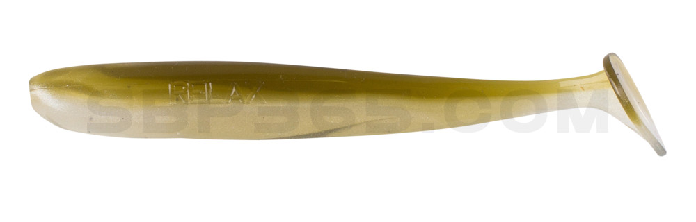 Bass Shad 3“ (ca. 9 cm) pearl white / green pumpkin