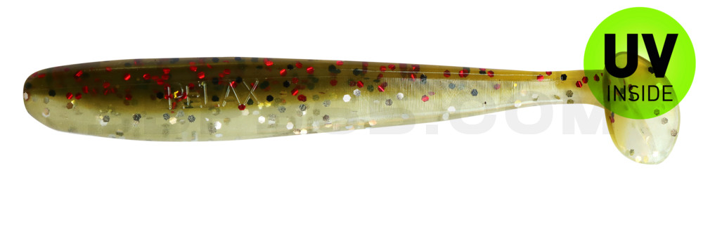 Bass Shad 3“ (ca. 9 cm) selbstleuchtend Glitter / Kaulbarsch