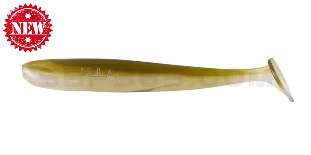 Bass Shad 4,5“ (ca. 13 cm) pearl white / green pumpkin