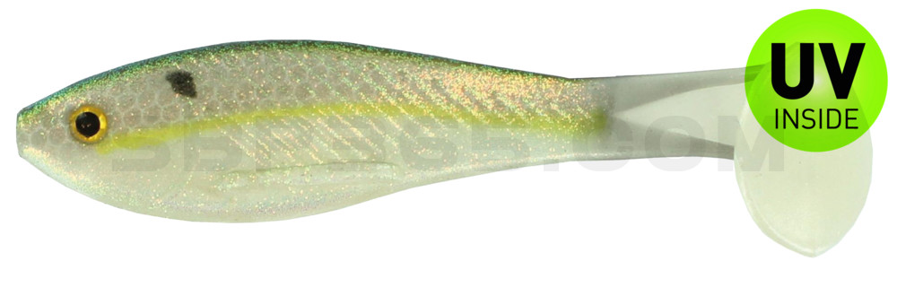 BBB Kicker 5,25" (ca. 14 cm) im Hartschalenblister Chartreuse Gizzard