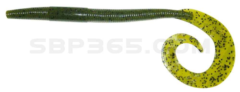 Big Curl Tail Worm 6" (ca. 13,5 cm) Watermelon Seed