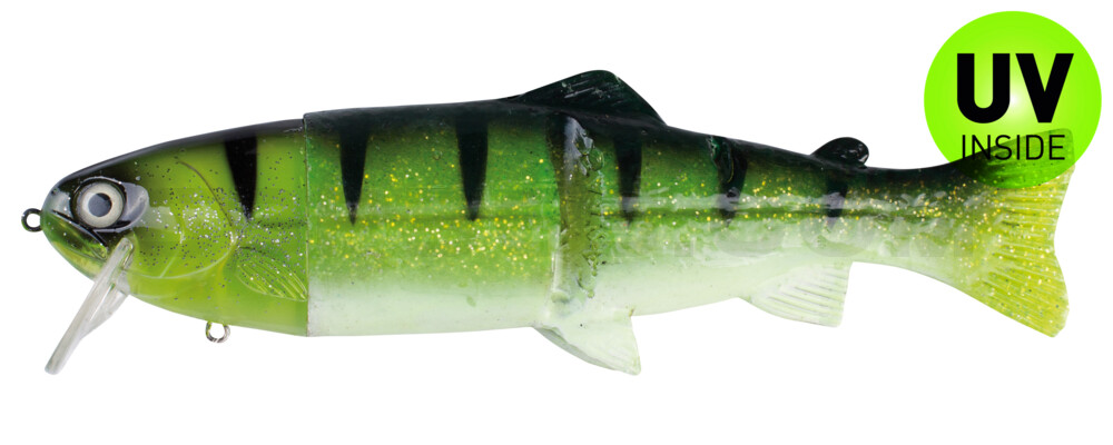 Castaic-Real-Bait - 9" (ca. 23cm) floater im Hartschalenblister Reno Perch White