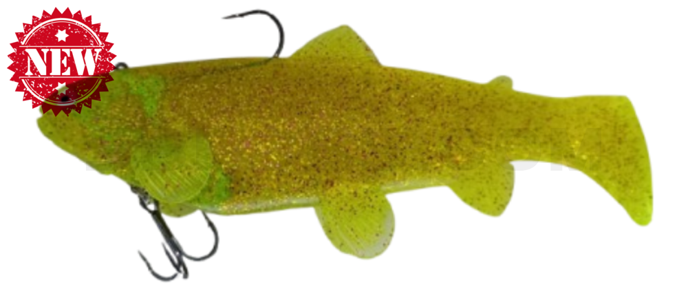Castaic-Swim-Bait-Trout - 10" (25cm) sinking Chartreuse-Purple Glitter