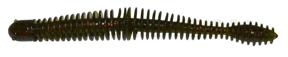 Coontail Ringer Worm 4,75" (ca. 11,5 cm) im Zip Bag Watermelon Red Flake