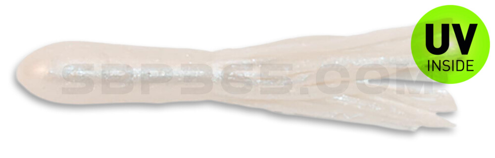 Crappie Tube 1.75" (ca. 4,5 cm) im Zip Bag Pearl Glow