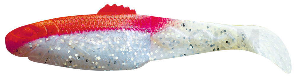 Diamond-Shad 2,5" (ca. 7,0 cm) blauperl-Glitter / rot