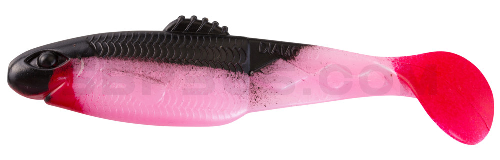 Diamond-Shad 2,5" (ca. 7,0 cm) bubblegum / schwarz