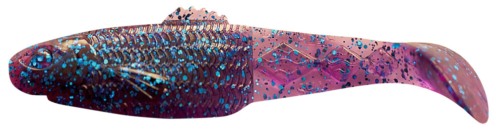 Diamond-Shad 2,5" (ca. 7,0 cm) violett-transparent-Glitter