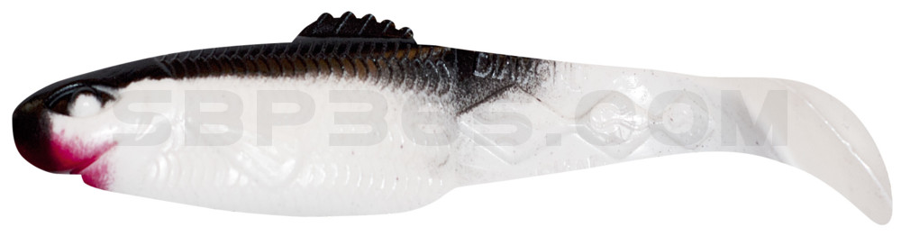 Diamond Shad 3,5" (ca. 10,0 cm) reinweiss / schwarz