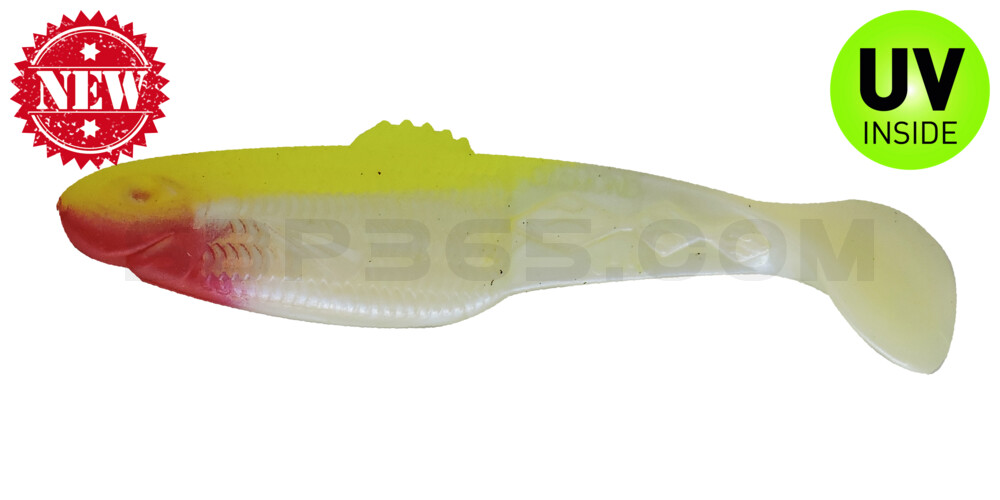 Diamond Shad 5" (ca. 13,5 cm) blauperl / fluogelb