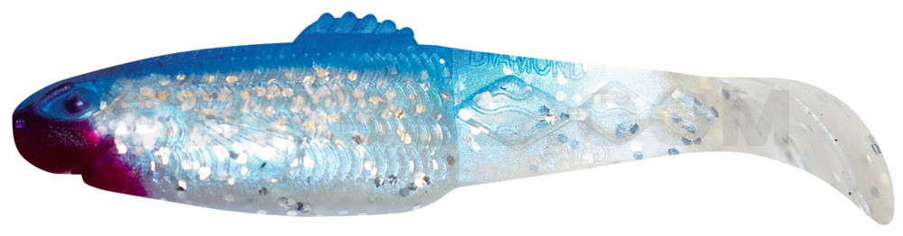 Diamond Shad 5" (ca. 13,5 cm) blauperl-Glitter / blau