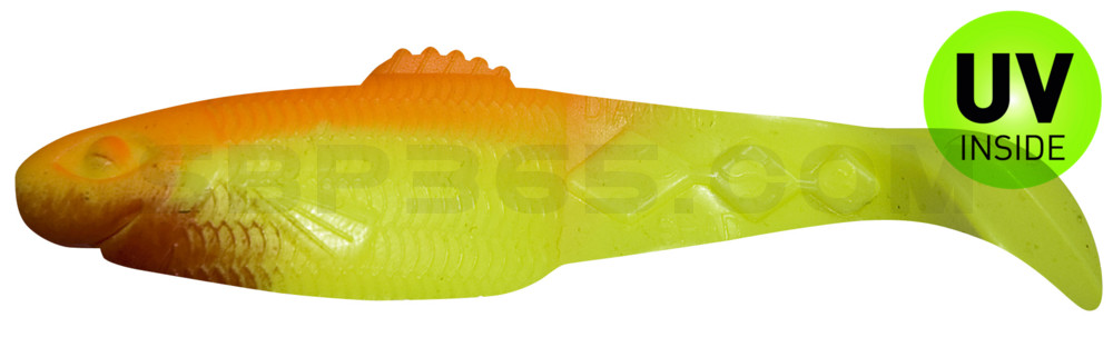 Diamond Shad 5" (ca. 13,5 cm) fluogelb / orange