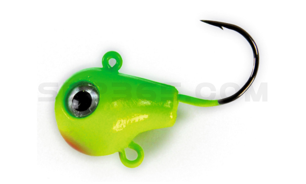 Fire Ball Jig chatreuse lime 989 BN Größe: 2/0, Gewicht: 21 g