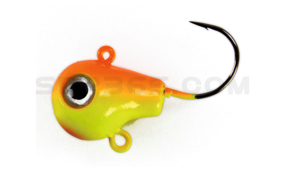 Fire Ball Jig chatreuse orange 990 BN Größe: 1/0, Gewicht: 14 g