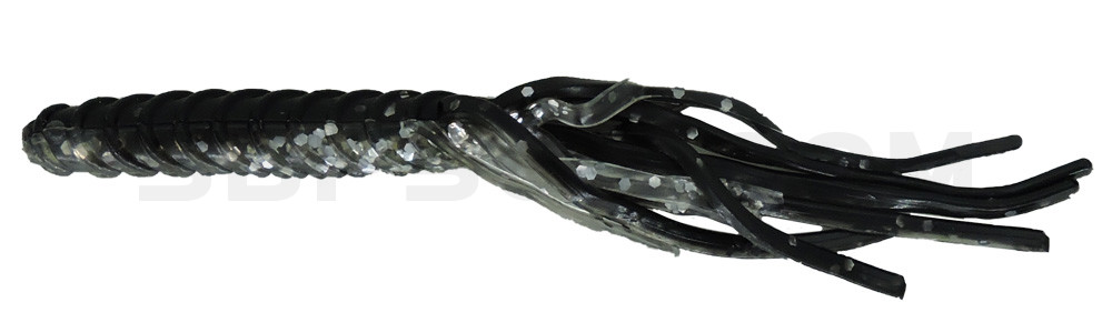 Flutter Bug 3" (ca. 8,0 cm) black silver Glitter