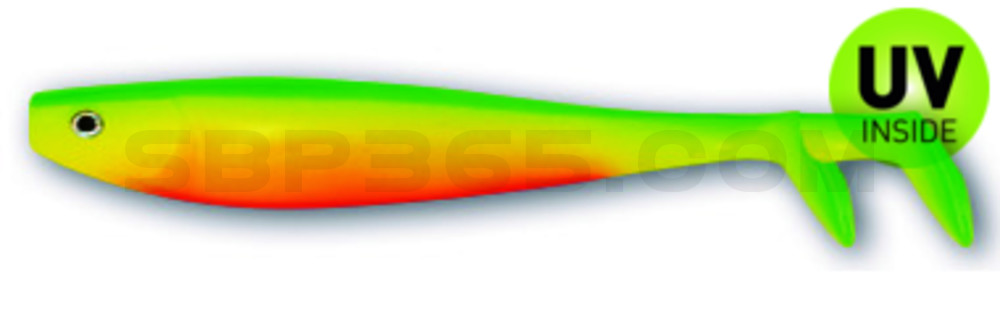 Fury Shad 5" (ca. 13 cm) fluogelb / grün