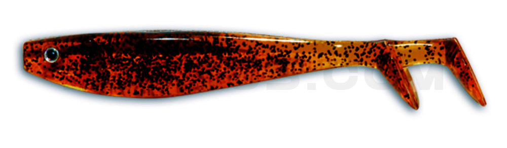 Fury Shad 6" (ca. 15 cm) klar bernstein-Glitter