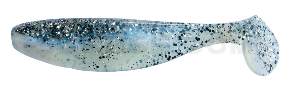 Jankes 4" (ca. 11,0 cm) blauperl / klar salt´n pepper Glitter
