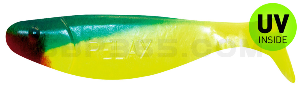 Jankes 4" (ca. 11,0 cm) fluogelb / blau