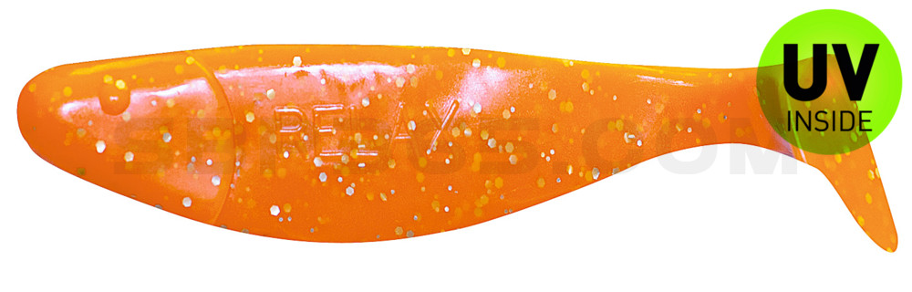 Jankes 4" (ca. 11,0 cm) orange-Glitter