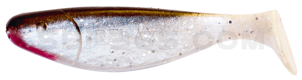 Jankes 4" (ca. 11,0 cm) perlweiss-Glitter / schwarz