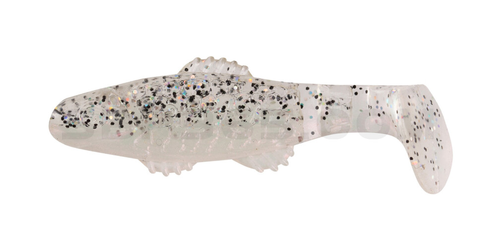Killer Shad 2" (ca. 5,0 cm) perl / klar salt´n pepper Glitter