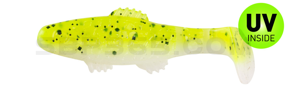 Killer Shad 2" (ca. 5,0 cm) reinweiss / Baby Bass