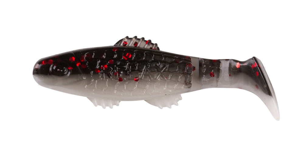 Killer Shad 2" (ca. 5,0 cm) reinweiss / schwarz