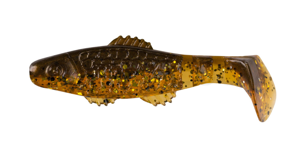 Killer Shad 2" (ca. 5,0 cm) rootbeer Glitter / brown olive tree Glitter