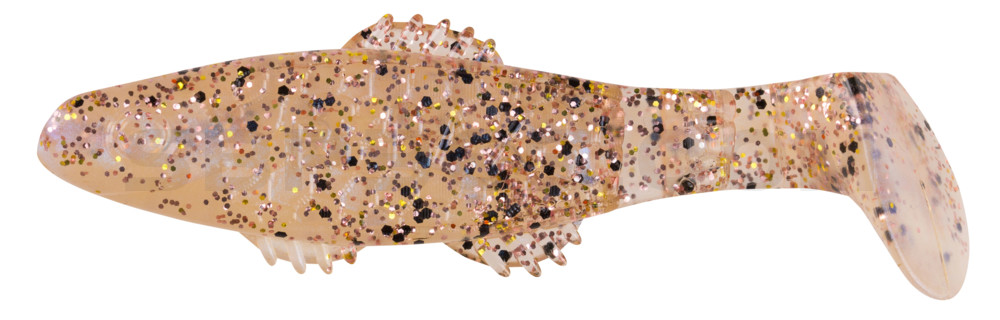 Killer Shad 3" (ca. 8,0 cm) blauperl / klar kupfer, schwarz Glitter