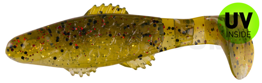 Killer Shad 3" (ca. 8,0 cm) selbstleuchtend Glitter / Kaulbarsch