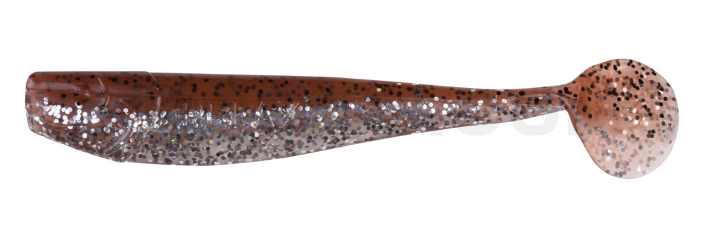 King-Shad 3" (ca. 8,0 cm) klar silber Glitter / braun-Glitter