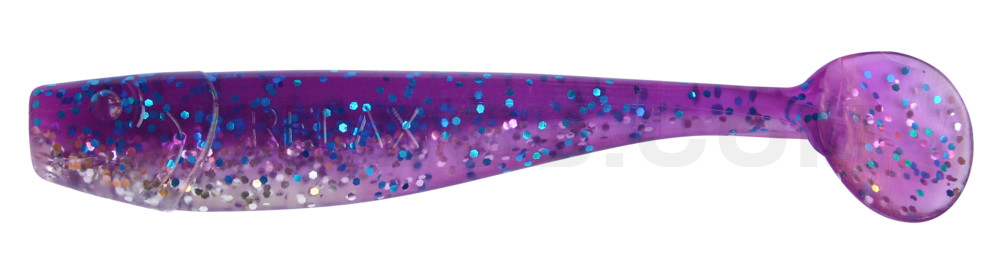 King-Shad 3" (ca. 8,0 cm) klar silber Glitter / violett-electric blue Glitter
