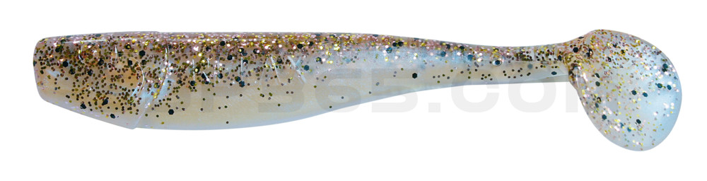 King-Shad 4" (ca. 11,0 cm) blauperl / klar kupfer, schwarz Glitter