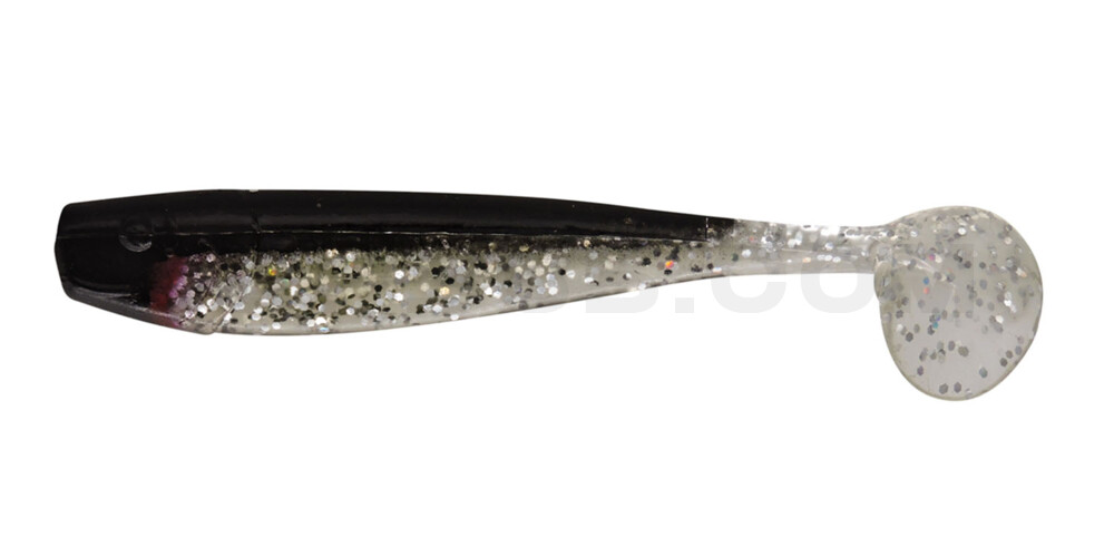 King-Shad 4" (ca. 11,0 cm) klar silber-Glitter / schwarz