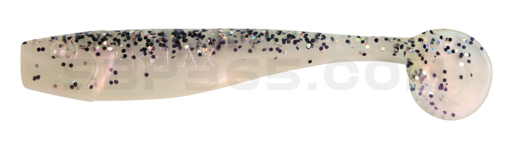 King-Shad 4" (ca. 11,0 cm) perl / klar salt´n pepper Glitter