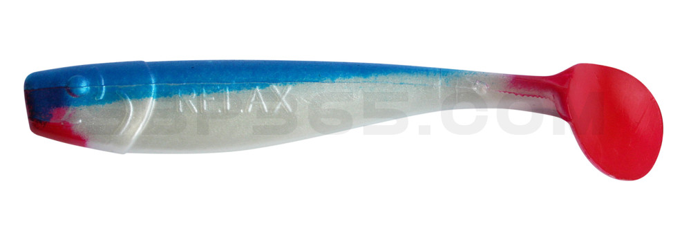 King-Shad 4" (ca. 11,0 cm) perlweiss / blau
