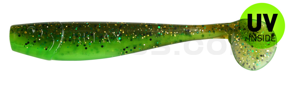 King-Shad 5" (ca. 14,0cm) grün / Kaulbarsch