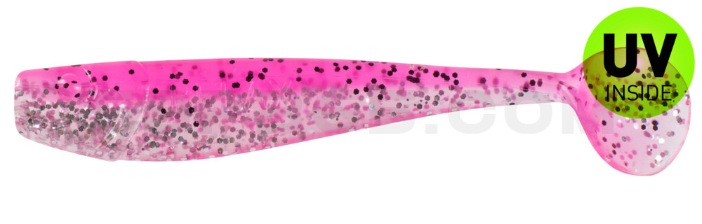 King-Shad 5" (ca. 14,0cm) klar silber Glitter / hot pink Glitter