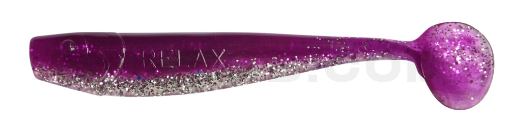 King-Shad 5" (ca. 14,0cm) klar silber Glitter / purpur Glitter