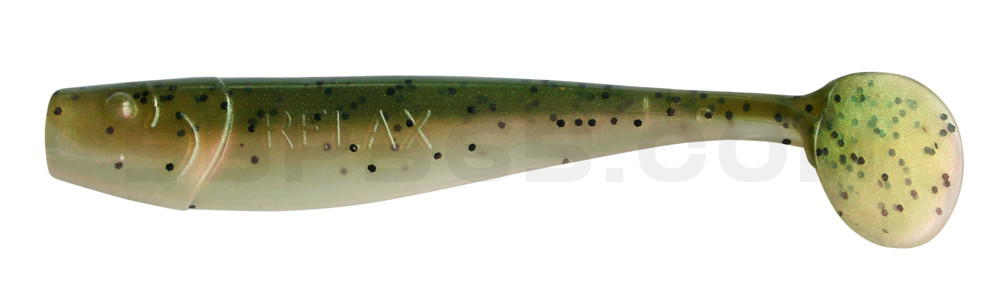 King-Shad 5" (ca. 14,0cm) perl / dunkelgrün Glitter (Rainbow)